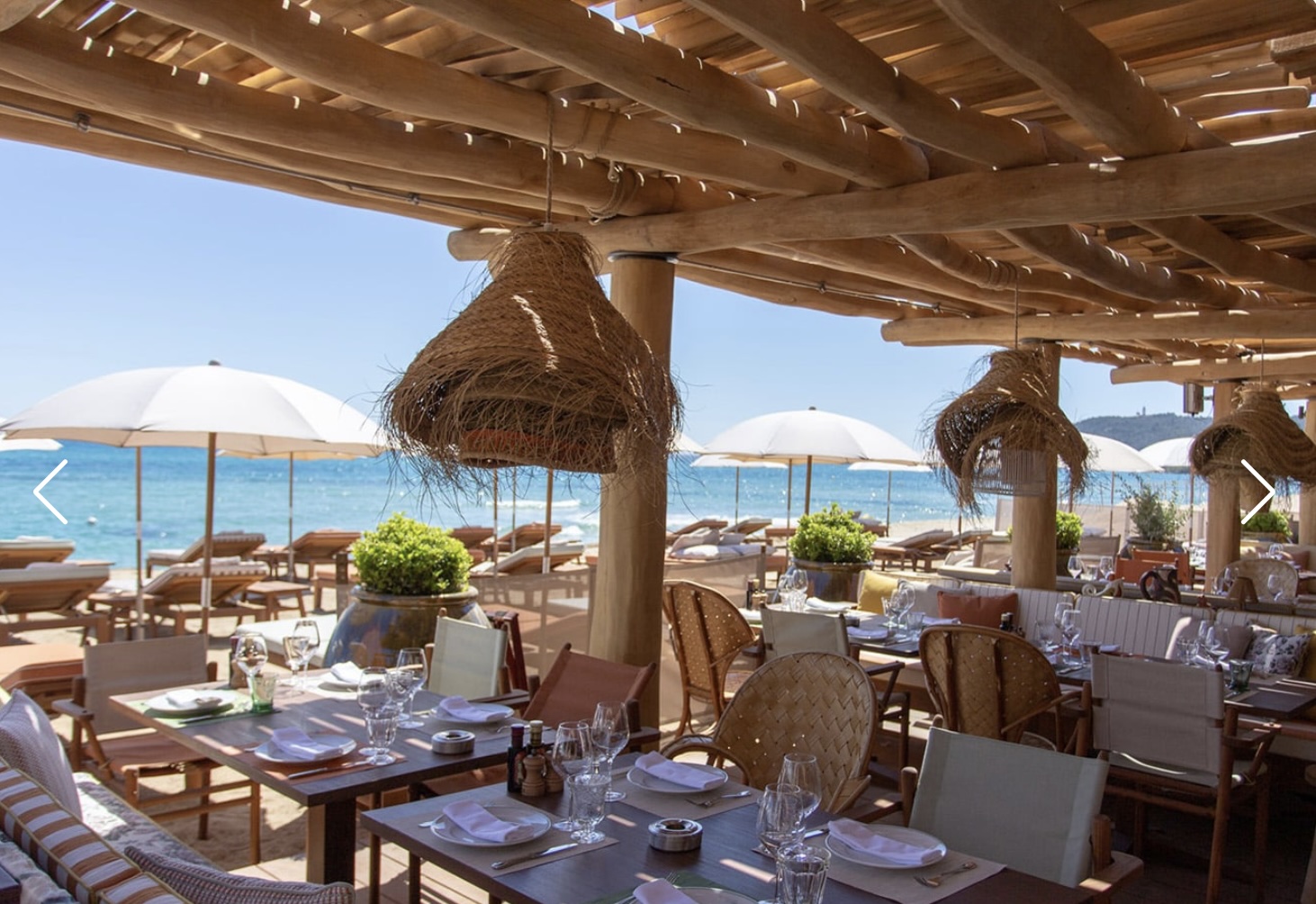 Candlelit dinner under the trees